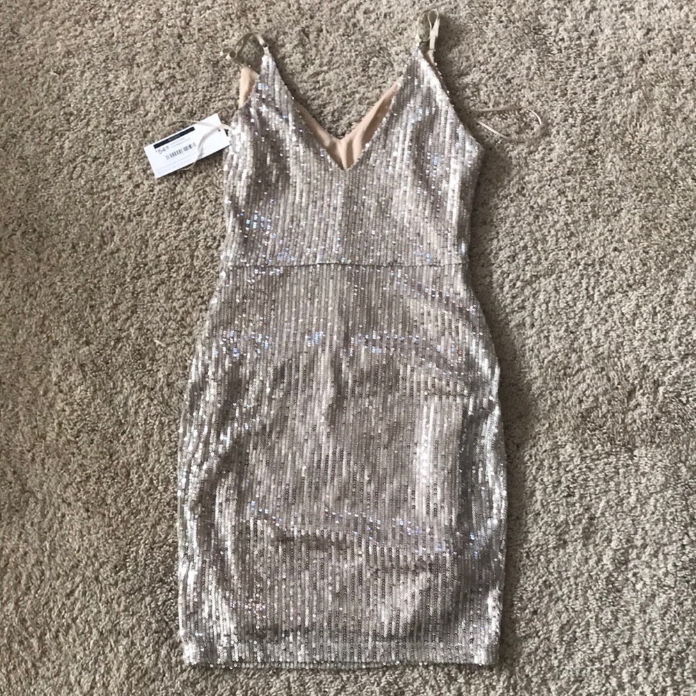 Champagne sparkle dress